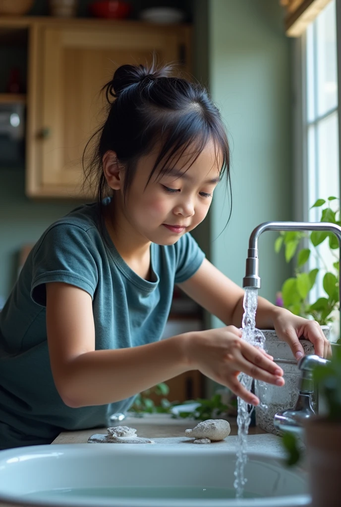 Generate 1 excellent image on how to conserve water