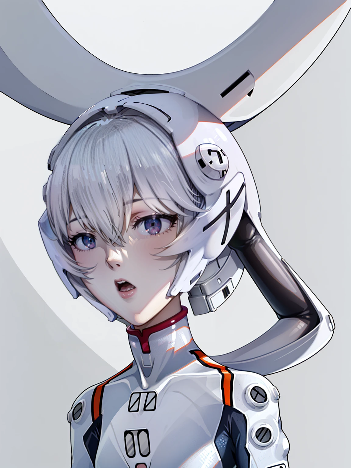 ((Highest quality, 8k wallpaper)),(masterpiece, Highest quality),Very detailed,High resolution,(Official Art:1.3),(((Anime screenshots,Black outline))),One person,alone, Break mer1,(Rei Ayanami {neon genesis evangelion,}1.2),masterpiece, best quality, outdoor, 1girl, Solo,red eyes,short hair,blue hair, (White plug suit, skintight:1.4), (Mass sweat:1.6),(wince, ache, surprised, crying shout, Pain, Cry, tears, fear, forced orgasm,close one eye:1.3),(trembling effect motion lines with sexual climax,vomiting cum, tears:1.5),(Eva Helm, helmet, face visible through helmet, closed helmet visor:1.7), ((Full face helmet with no exposed face and head hair:1.4)),