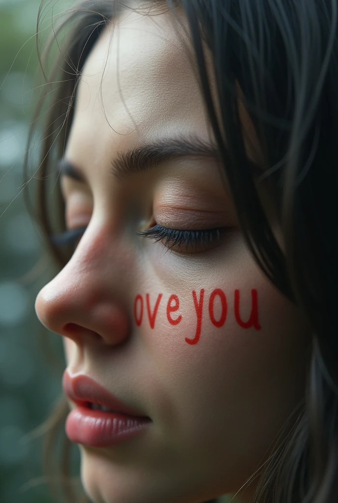Create an image that looks normal but if I close my eyes 90 % then I see written the words " i love you navya "