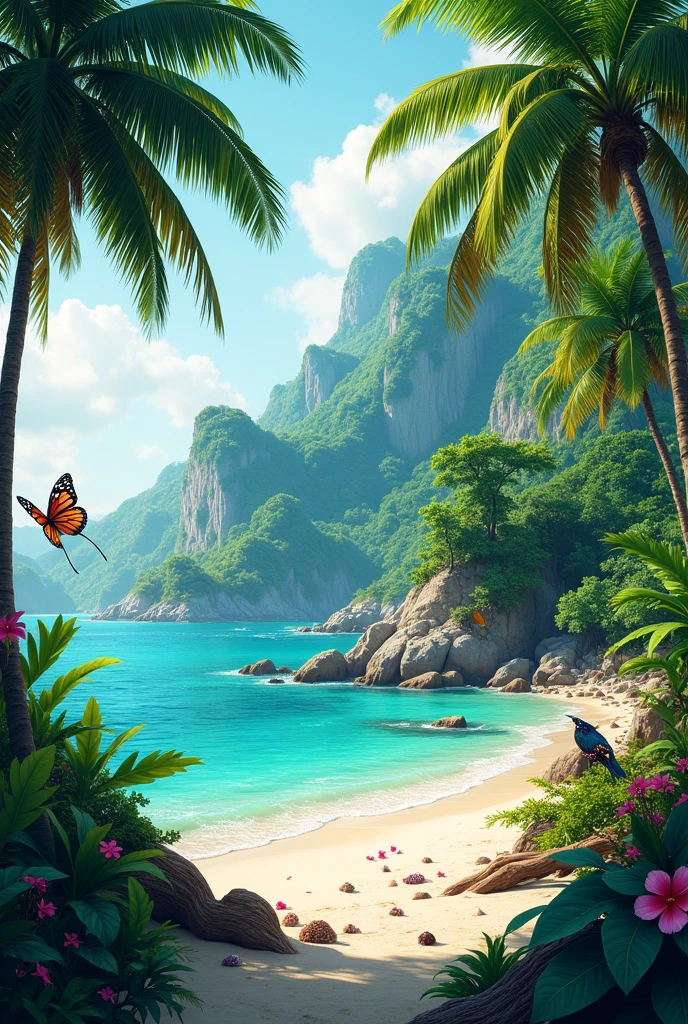 tropical island