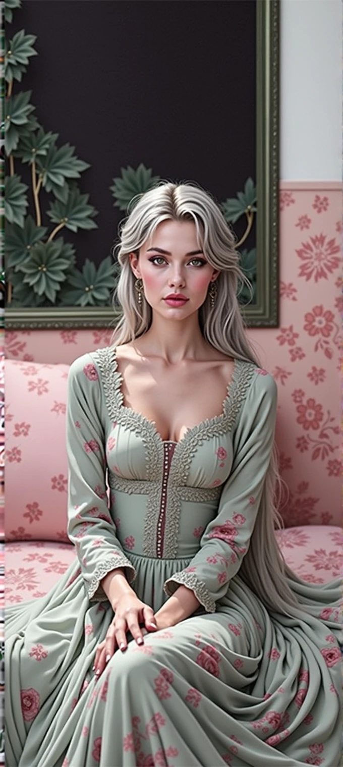 a beautiful woman, beautiful detailed eyes, beautiful detailed lips, extremely detailed eyes and face, long eyelashes, detailed skin, elegant pose, long flowing hair, (best quality,4k,8k,highres,masterpiece:1.2),ultra-detailed,(realistic,photorealistic,photo-realistic:1.37),cinematic lighting, dramatic shadows, dramatic lighting, chiaroscuro lighting, dramatic color palette, cinematic composition, fantasy art, digital painting, concept art, highly detailed