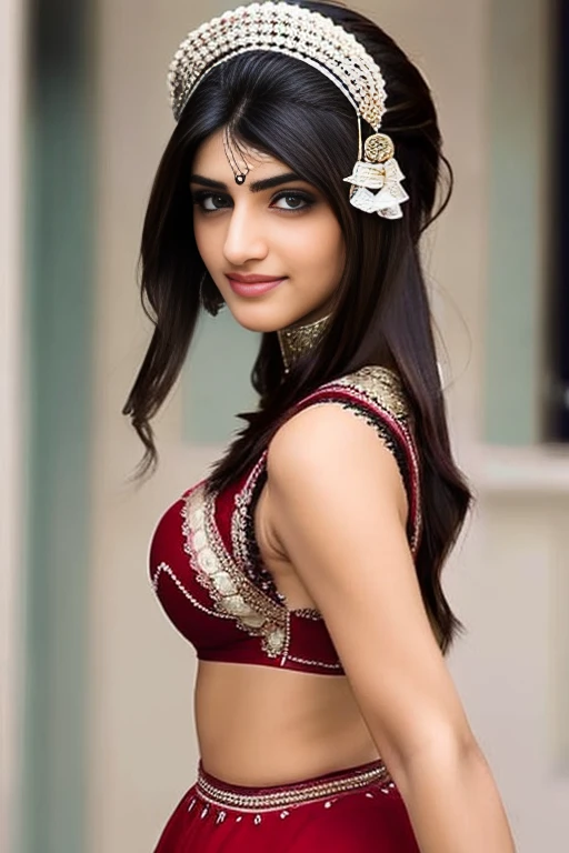 Create a Indian beautiful girl maid 