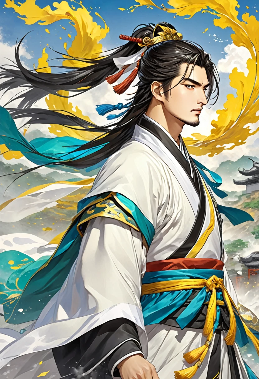 Three Kingdoms Zhuge Liang, young, wind, very smart