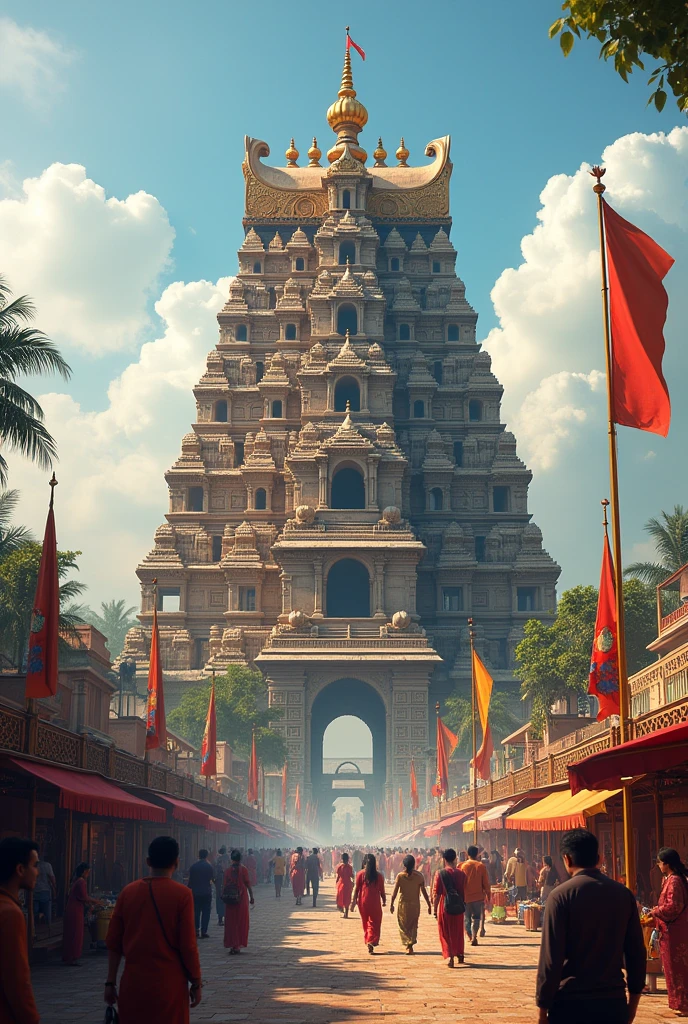 The central part of the image should showcase the Jagannath Temple in Puri, Odisha.