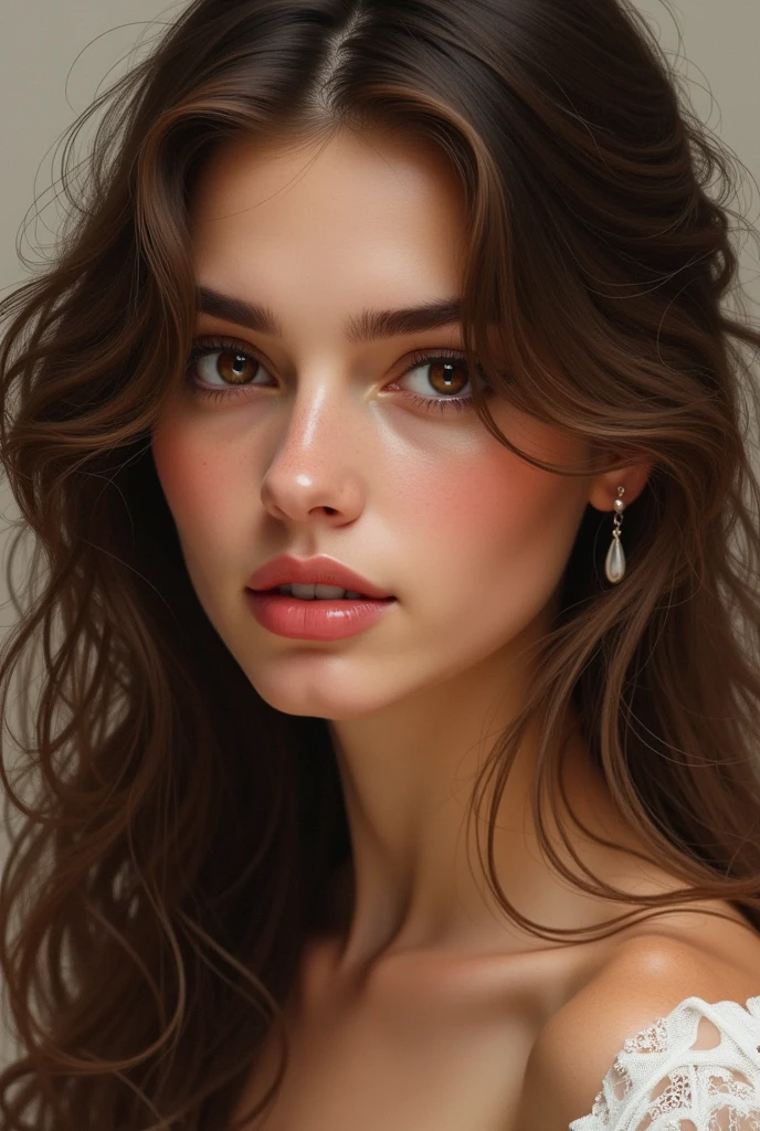 brown hair and brown eyes
