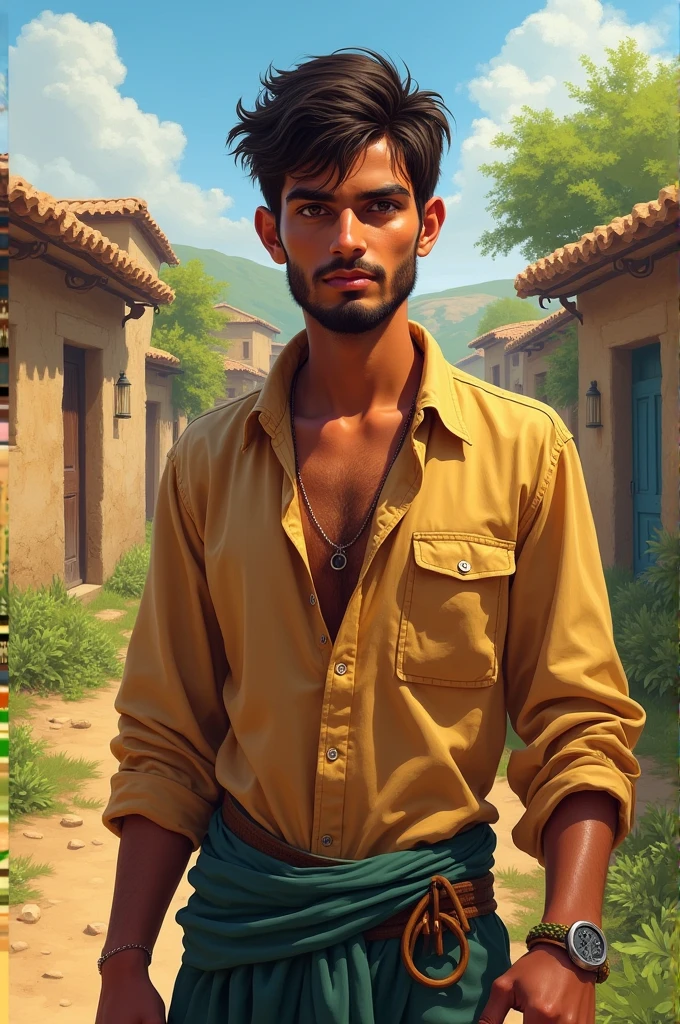 Karim a young man from the village
