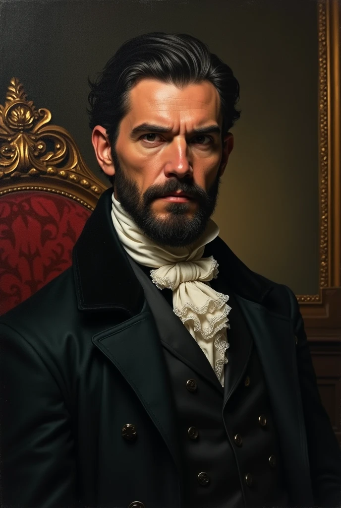 Thomas shelby in the 18th century with a beard 