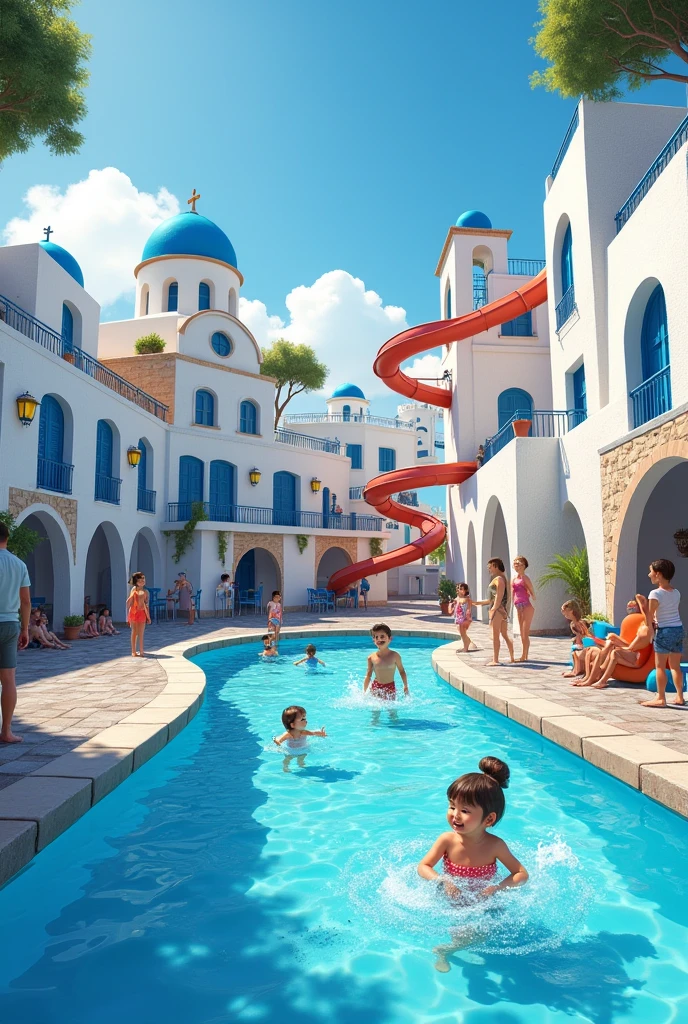 Make Santorini a water park