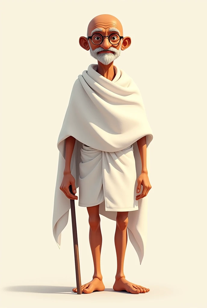 Ghandhi bapu full body 2D animation
