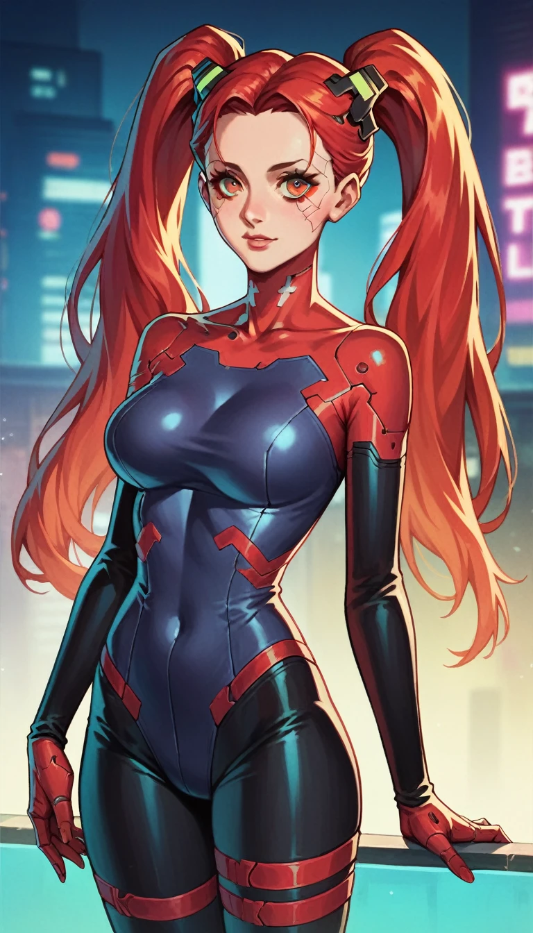Android 21 from dragon ball with a sexy anime pose