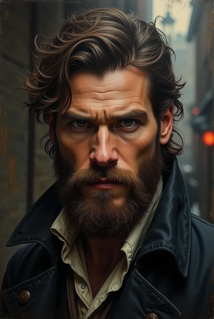 Thomas Shelby, a 25-year-old man in the 18th century with a large beard.