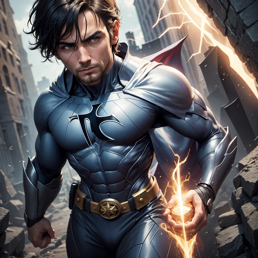 Make a superhero in idea of Christianity 