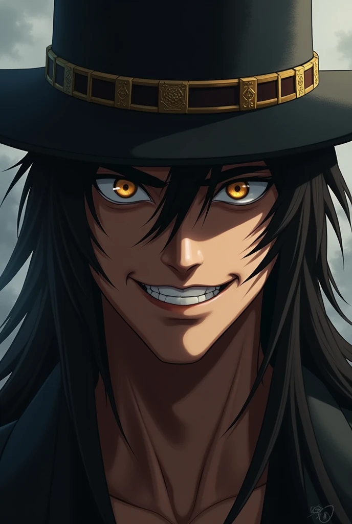 Mihawk smiles