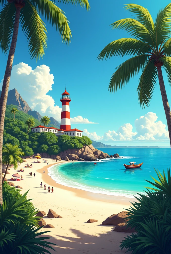  make a profile picture for the group you are part of: ELECTIVE: IT'S BEACH TIME: geography, history, ECONOMY AND CULTURE OF THE PARAIBANO COAST take Cabo Branco beach as a reference 