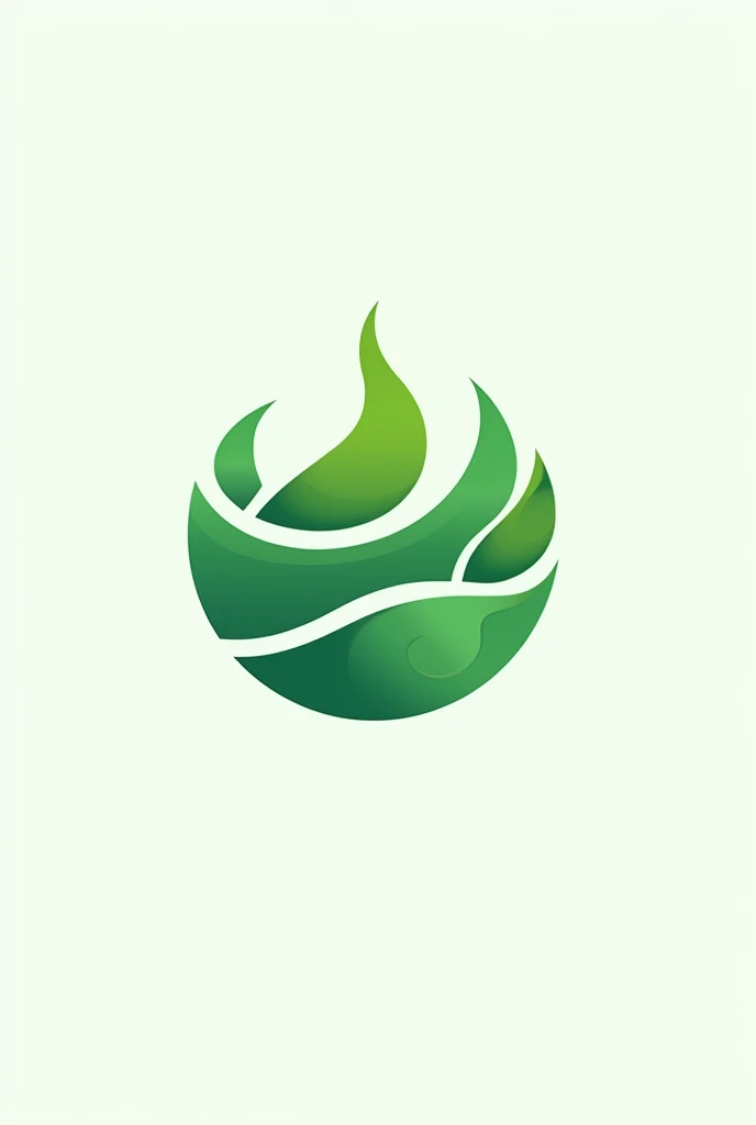 Generate a logo for a construction company specializing in water, where its main color is green