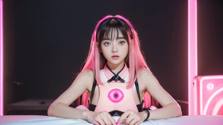 (Seductive pose :1.3),(pinkの髪 :1.3),(Ultra HD:1.5、super high quality:1.5、photograph:1.3)、,(1 Sister),((Buatigarh)), (Underbust:1.4),Large saggy breasts,long empty hair:1.35,Complexヘアスタイル)),(((neon_pink_eye:1.3))),Complexeye,Beautiful and exquisite&#39;eye,対称的なeye)),(Spider&#39;s Underbelly,Willow West,Wide Hips,Athletic build,inflatable legs,Detailed body), Cute big tits,in,((((cropped hoodie,)))), (Dynamic pose:1.0),Concentration only,Embarrassing,(Located in center,Scale to fit dimensions,Three-part method), Cyberpunk city on the waterfront At night, landscape:1.25,At night, Starry Night, universe,Pitch Black Night，neonライトは特にeyeを引く., 非常に明るいneonライト,At night, Starry Night, universe, 芸術photograph,(SLDR撮影のphotograph),High resolution, Focus Sharpening,(Very detailed, Very detailed nipples), (Realistic artwork:1.37),(8K wallpapers incorporating detailed CG),((Complex Wave Background Theme)),(((colorful))),Complex,(Complex背景),(masterpiece),(Highest quality),Perfect Face,Perfect Faceのディテール,Realistic Face,Shoot the real thing,Analog Style,((Complex詳細)),(((now))),,Perfect body、(((1 female)))、(((Beautiful and accurate five fingers)))