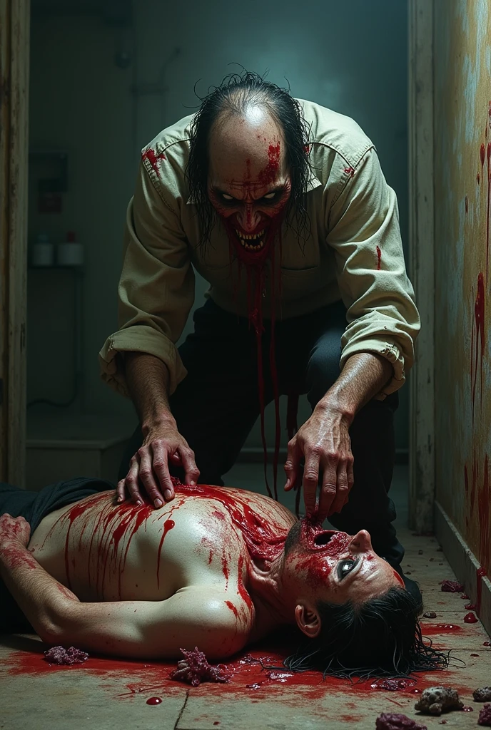 Psycho eat human body