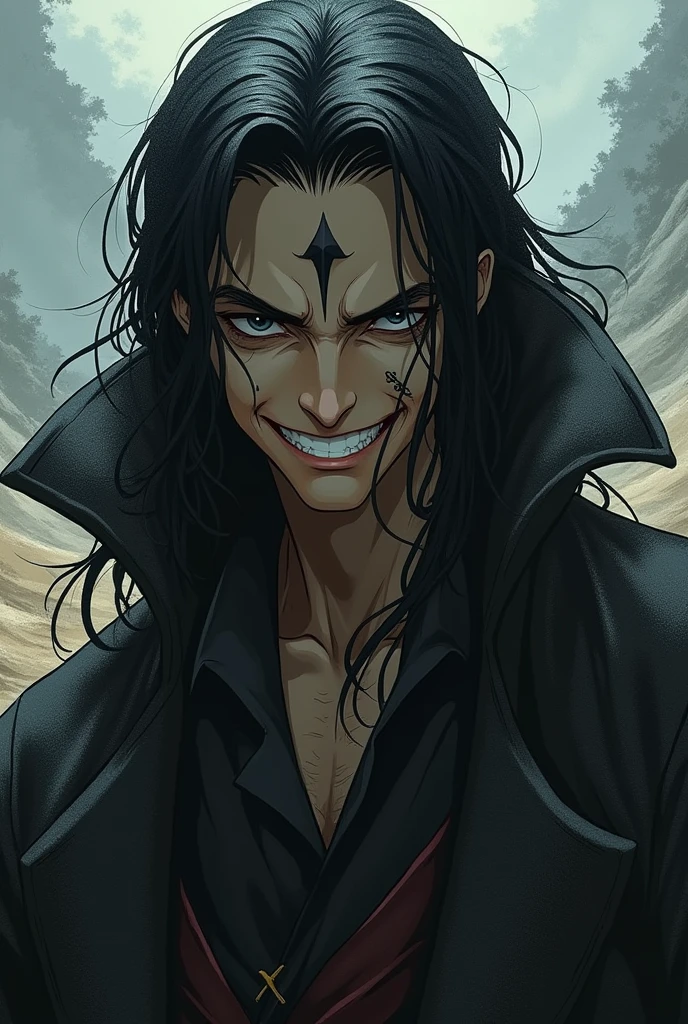 Mihawk smiles