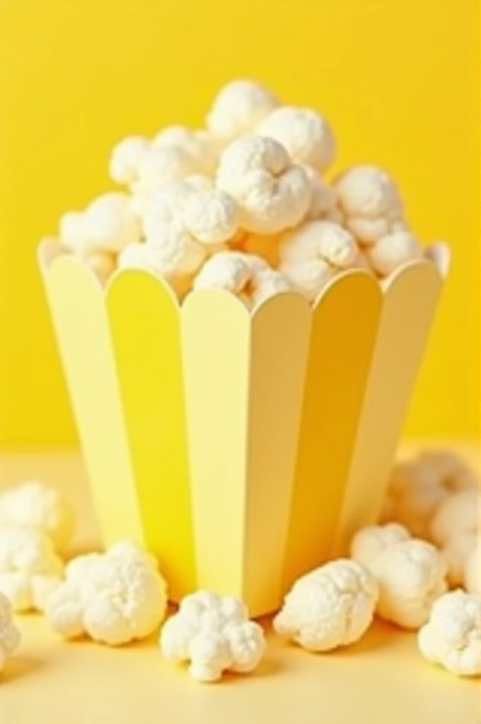 popcorn packing design white and yellow colour