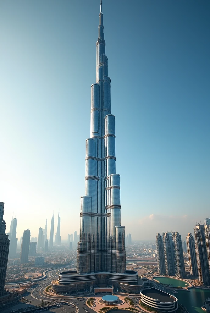 Burj Khalifa, Dubai building with 'DIBYENDU DEBNATH' written over the building