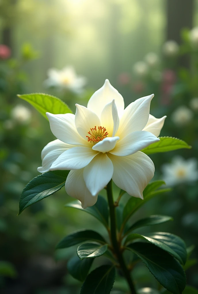 jasmine flower, in a garden, very real