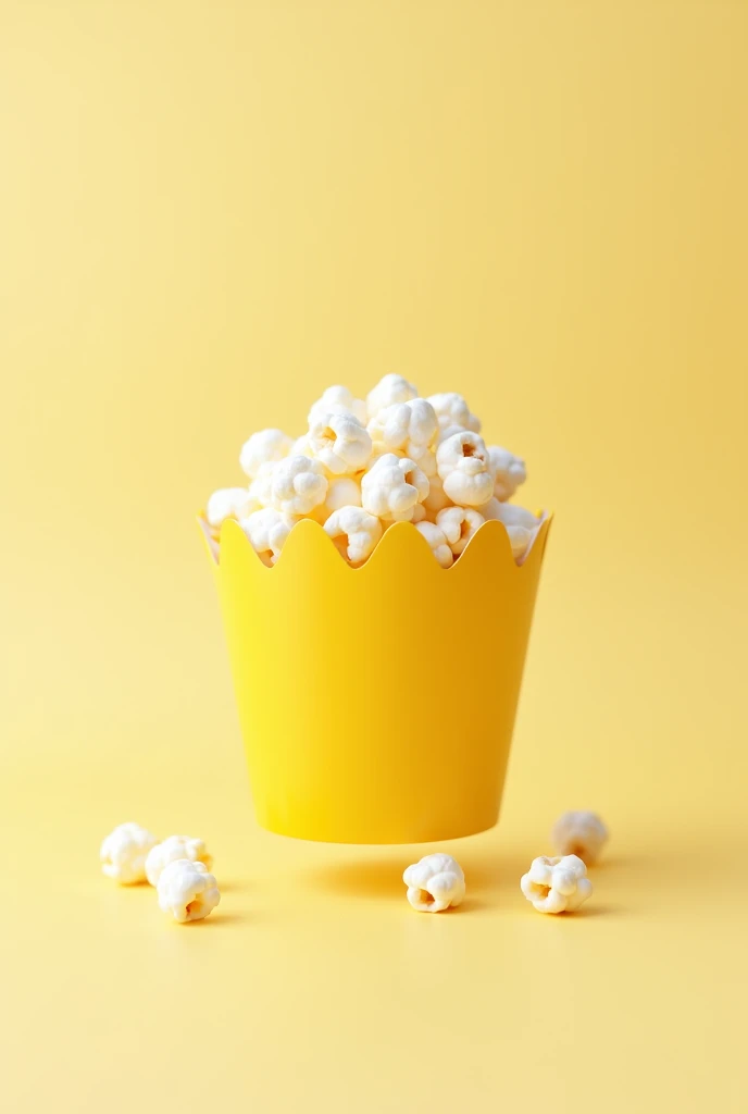 popcorn pouch design white and yellow colour