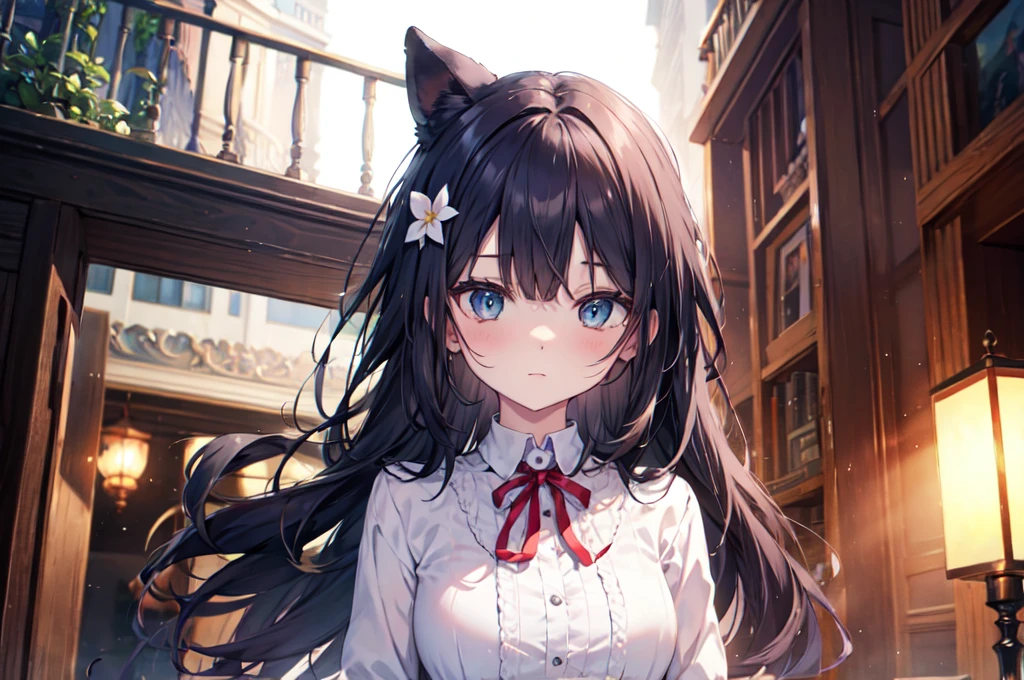 one person's, long tied brunette hair, smile, blue eyes, Wink, Huge breasts、View your viewers, Wear a bikini, flower straw hat, (Beach), (sunset), evening, masterpiece, 8k, Perfect lighting, Perfect outfit, Perfect Anatomy, Perfect Eyes, Perfect Face, Sharp resolution, (Face close-up)、(topless:1.9)、(Nipplesを見せる:1.5)、(Areolaを見せる:1.5)、(Nipples:1.0)、(Areola:1.2)、blush