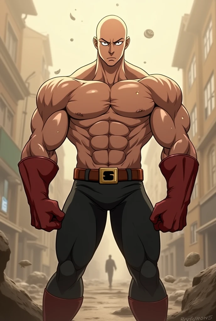 One Punch Man, Saitama Gigachad,         Madhouse Studio Style Image