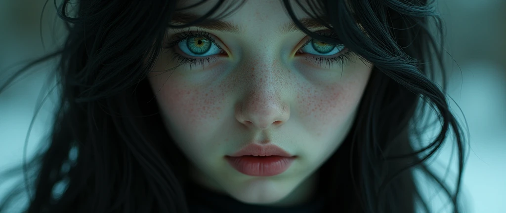 incredibly beautiful girl, focus on the eyes,machinarium, gothic steampunk style,transparency, elasticity, ideal figure and bust, Close-up, Hyper realism, cold light, professional photo, shade,Close-up, Contrast, shadows, blackout, definition, Brilliance, saturation, f/2.8, 1/125 c, ISO: 100, 50mm lens.