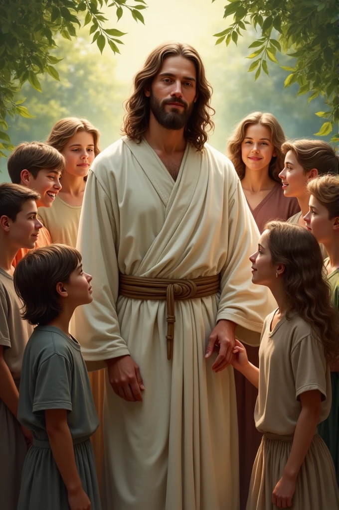 Jesus with youth