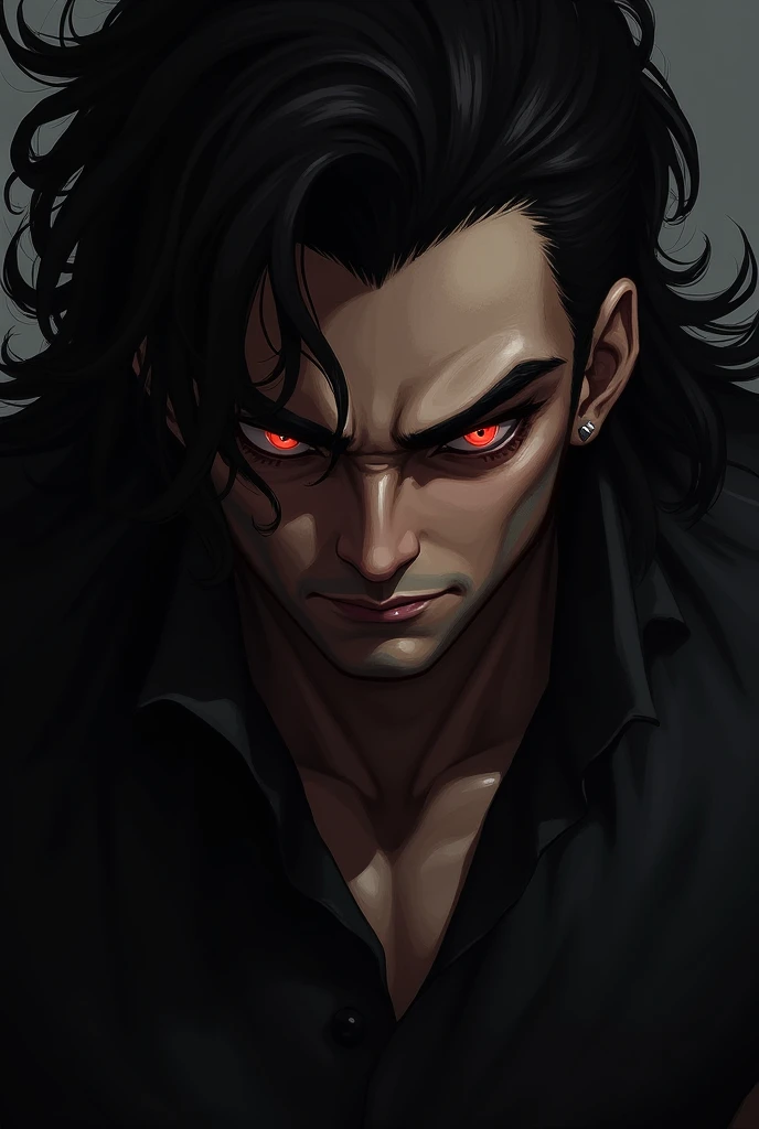 Mihawk has red eyes.