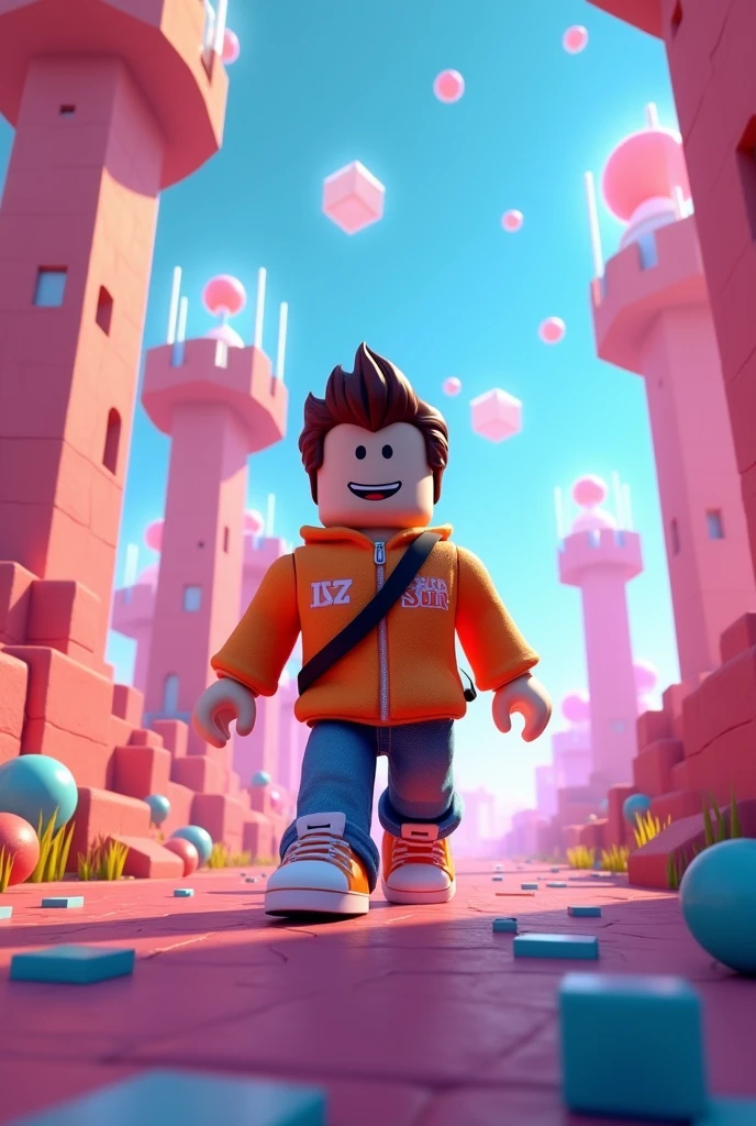 Delete the boy and add a roblox character