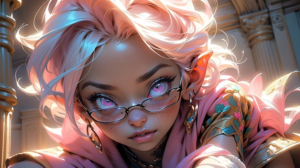 cute  elf,(((little ,tiny little body,little))),(((6 years old))),((anime elf  with extremely cute and beautiful fuchsia hair)), (((elf))), (((elf ears))),

(((flat chest))),((((fuchsia hair:1.35,short fuchsia hair,colored inner hair,ear breathing)))),(((pink_eyes:1.3))),intricate eyes,beautiful detailed eyes,symmetrical eyes,big eyes:1.5,(((freckles on the face,freckles,freckled girl))),(((lustrous skin:1.5,bright skin: 1.5,skin tanned,shiny skin,very shiny skin,shiny body,plastic glitter skin,exaggerated shiny skin,illuminated skin))),(detailed body,(detailed face)),

cute,slutty,erotic,daring,((nsfw)),

zettai ryouiki,revealing clothing,show skin,(((Sexy pink fur coat, pink fur coat outfit, wearing a pink fur coat:1.3,pink winter coat))),((pink mini-skirt,pink mini skirt with furry edge,visible thong straps)),((underpants strap)),(white gloves,pink clothes,semi-naked,with little pink clothing,(((furry edge clothing)))),(((intricate outfit,intricate clothes,embroidered outfit,ornate outfit,embroidered clothes,ornate clothes))),

(dynamic pose:1.0),embarrassed,(centered,scale to fit dimensions,Rule of thirds),

inside,indoor,((cozy gothic room)),scenery:1.25,((intricate scenery)),((winter decorations)),

(Glossy winter ornaments),highres,sharp focus,(ultra detailed,extremely detailed),(photorealistic artwork:1.37),(extremely detailed CG unity 8k wallpaper),(((vibrant colors,vibrant theme))),(intricate),(masterpiece),(best quality),artistic photography,(photography taken by sldr),(intricate background),perfect rendered face,perfect face details,realistic face,photo realistic,analog style,((intricate detail)),(((realism))),
