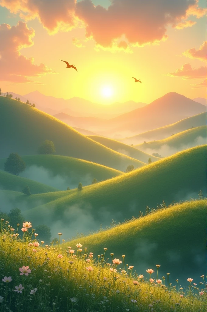The morning is beautiful