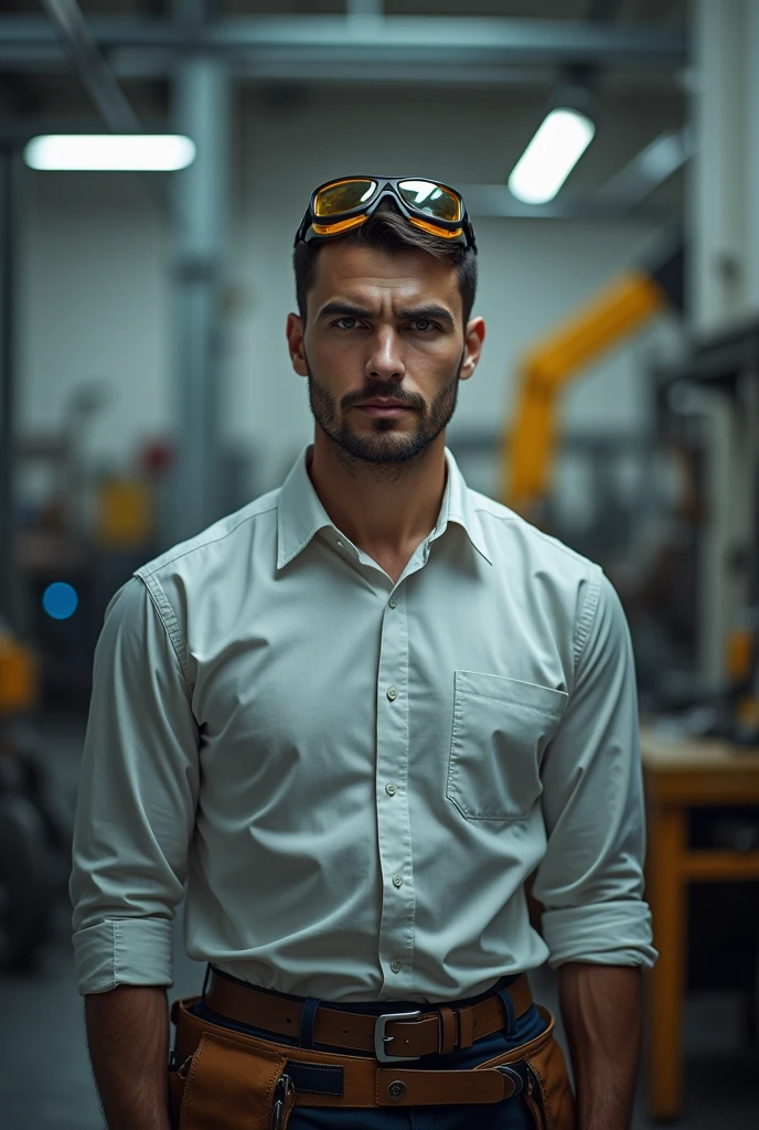 Mechanical engineer facing front