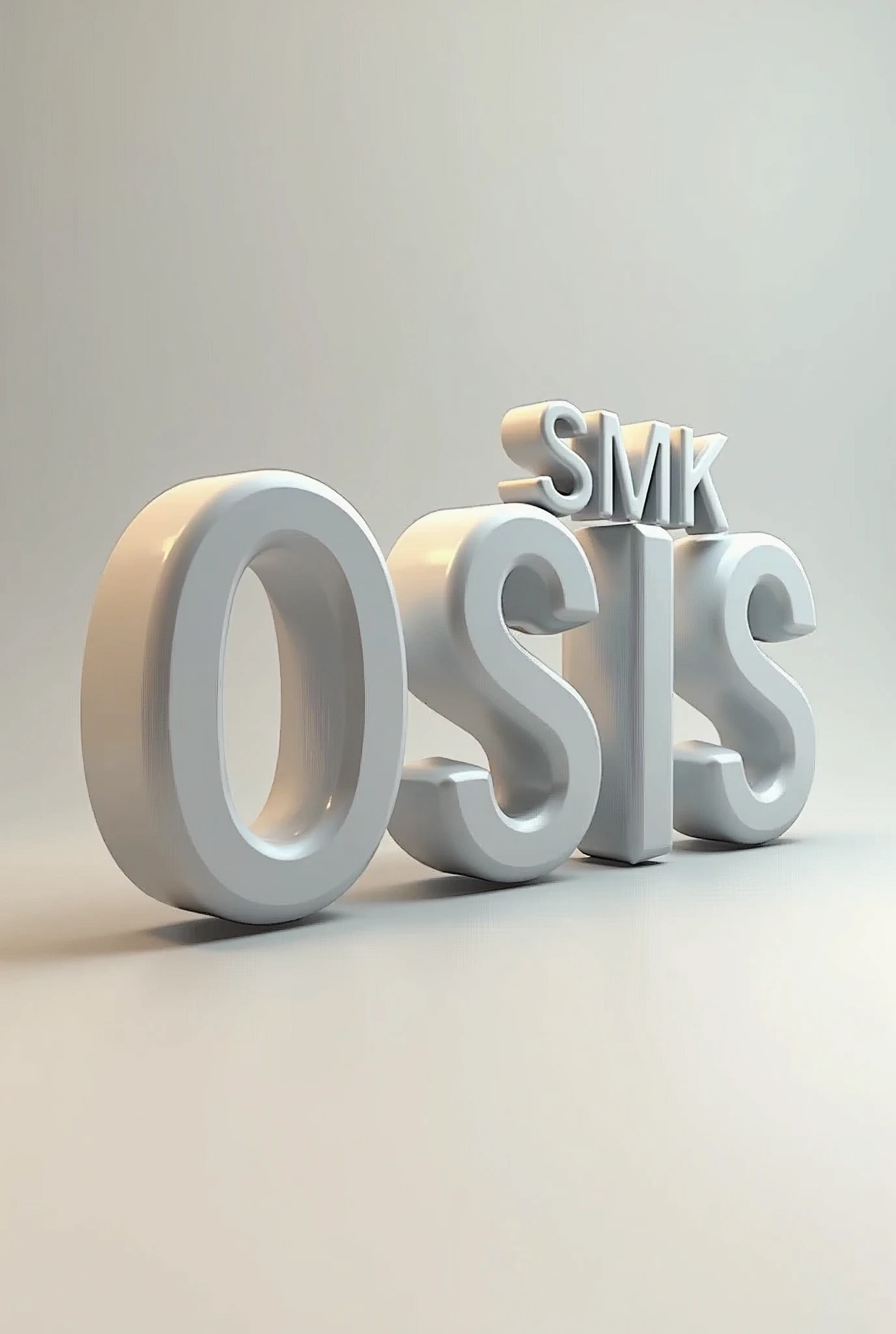 Make a 3D image of the SMK OSIS logo