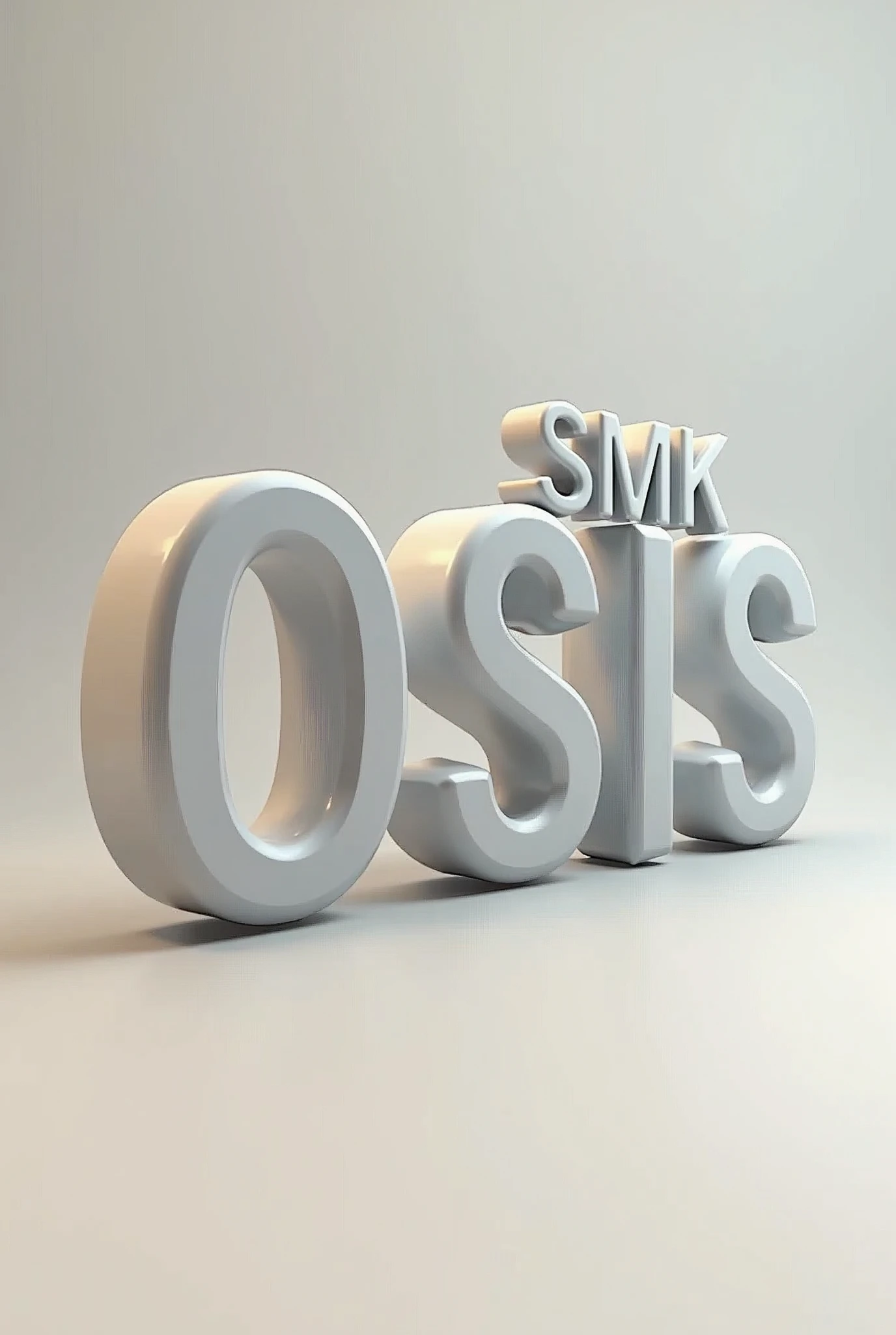 Make a 3D image of the SMK OSIS logo