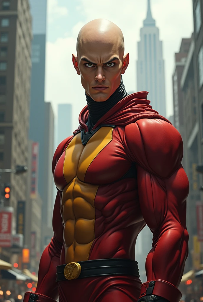 One Punch Man, Saitama With Facial Similarities Of Ernest Khalimov, Facial Fusion