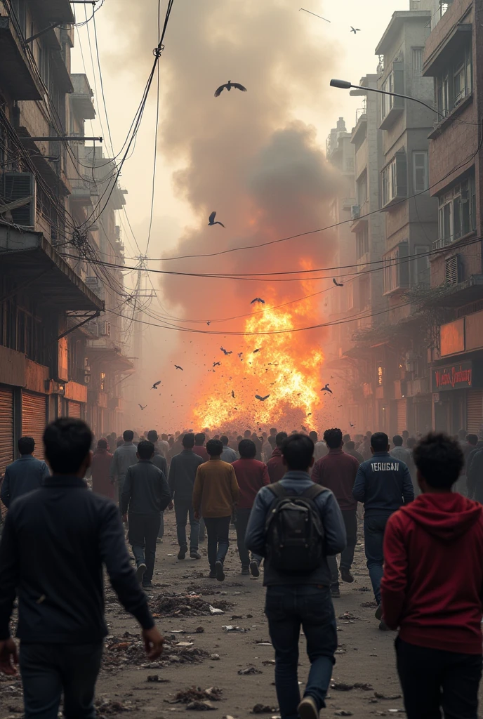 Bom blast in the bangladesh attack 