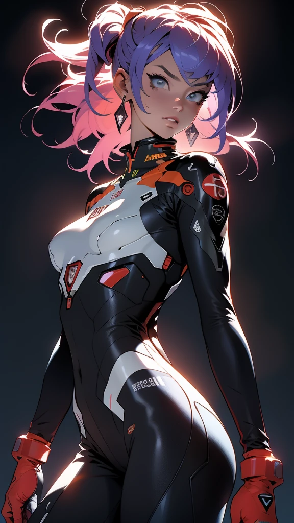 ((Best Quality)), ((Masterpiece)), (detailed: 1.4), (Absurd), 35-year-old adult woman with Simon Bisley-style micro thong, Genesis evangelion neon style clothing, 2 piece clothing, colored hair, tattoo on arms, cybernetic hand, pastel, centered, scale to fit dimensions, HDR (High Dynamic Range),Ray Tracing,NVIDIA RTX,Super-Resolution,Unreal 5,Subsurface dispersion, PBR texture,  Post-processing, Anisotropic filtering, Depth of field, Maximum clarity and sharpness, Multilayer textures, Albedo and specular maps, Surface shading, Accurate simulation of light-material interaction, Perfect proportions, Octane Render, Two-tone lighting, Wide aperture, Low ISO, White balance, Rule of thirds, 8K RAW, crysisnanosuit