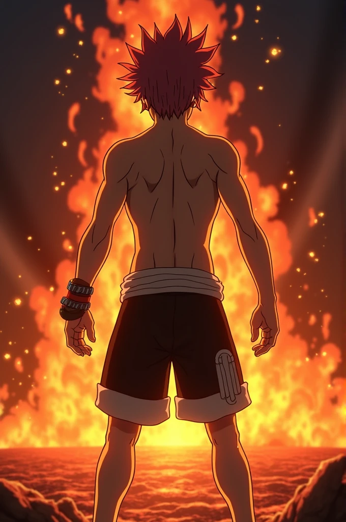 Natsu in fairy tail sex back in a fire volcano with Gray of Fairy tail 