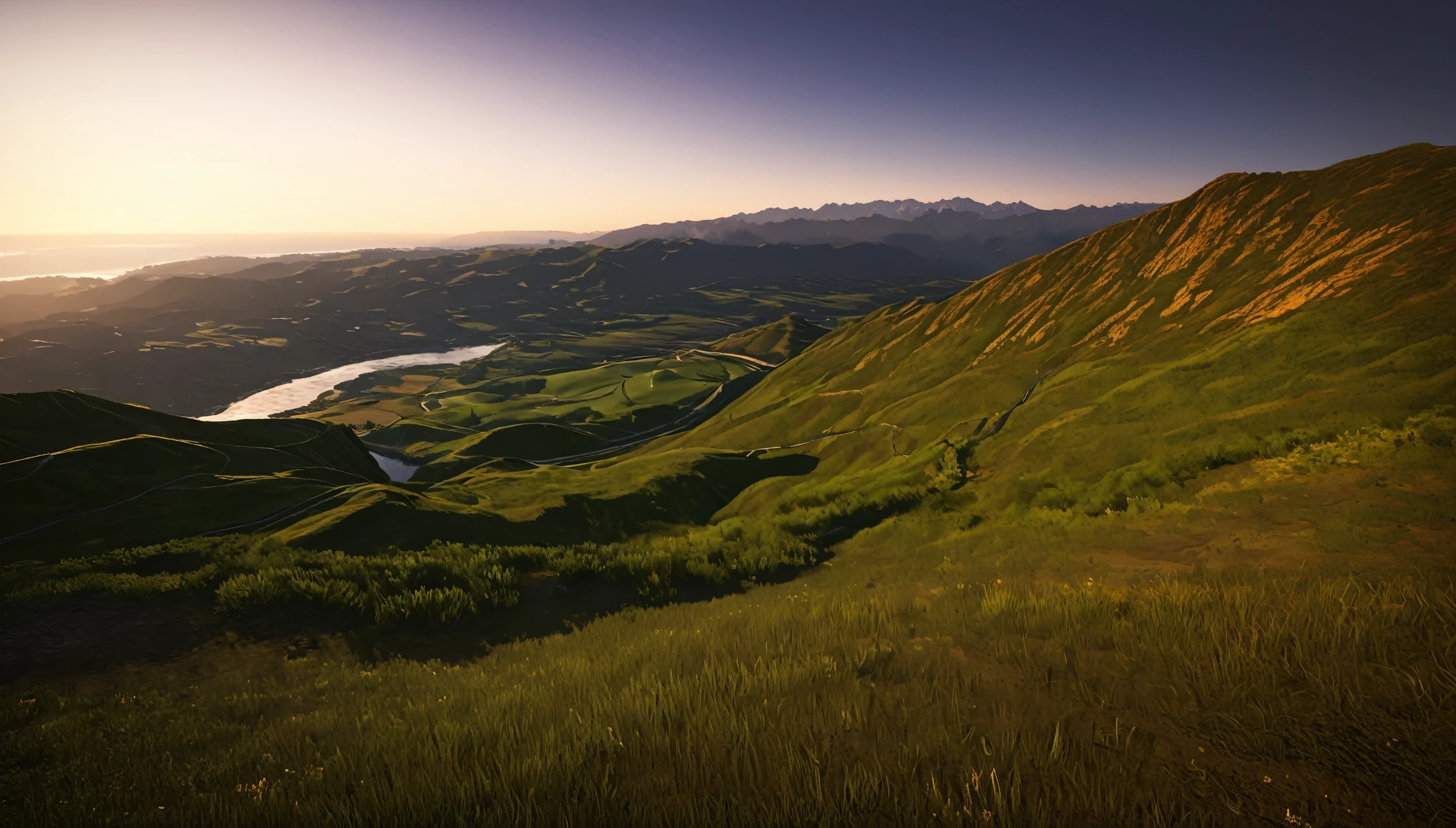 Photorealistic landscape, a young Man wearing a rain coat, smiling foolish, Natural landscapes, natural, natural beauties, golden sunset, sky, sky Power, Detailed realistic sunset, mountainous landscape, rivers of water, sunset realism, árboles natural, alone men, Alpha male, Camino al sky, celestial, Detailed 8K realistic image, 16K Photorealistic Contrast, 8K Photorealistic Sharpness, Photorealistic 4K cores, 16K Photorealistic Shadows, 8K photorealistic textures, 16K photorealistic texture, 4K photorealistic light, 4K photorealism, Detailed contrast FullHD 4K, Detailed sharpness FullHD 8K, Detailed sharpness FullHD 4K, Detailed sharpness, Detailed 2K colors, realistic colors, FullHD detailed shadows, Detailed 4K textures, detailed texture, decent, sunlight, mares, ocean, mountains, divine skies, 4K detailed realistic panorama, loneliness, loneliness, bellezas natural, elegant, on the top of a hill