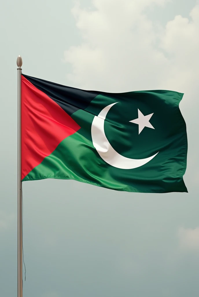 merge pakistan and Palestinian flag🇵🇰🇵🇸