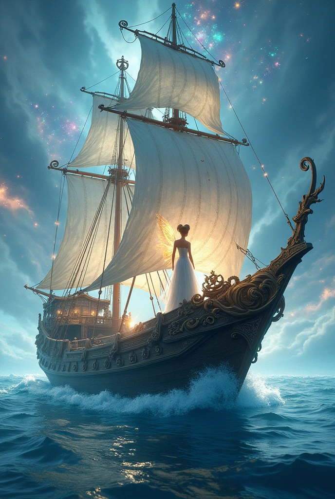 Fairy water sea ship captain people