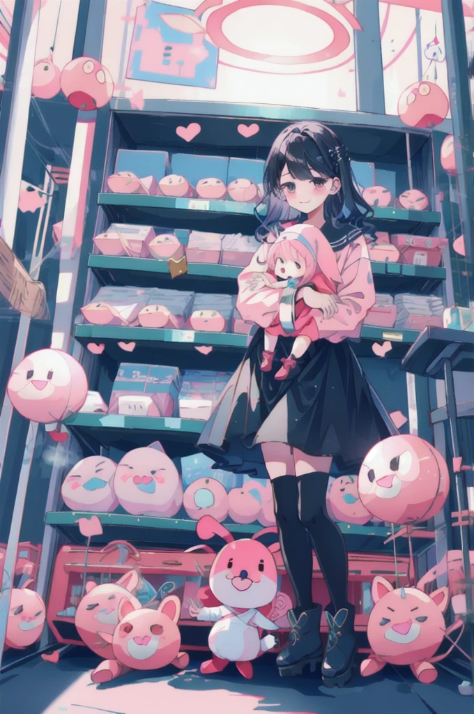 beautiful girl、とてもcute天使、Pink Tata Dress、cute、、smile、Long skirt、Black long boots、
