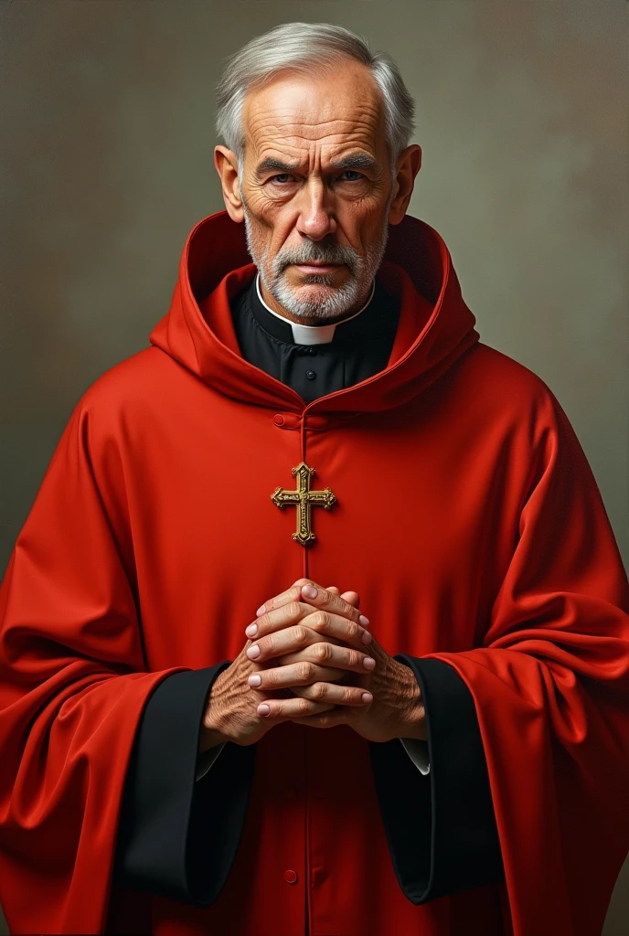 Father in a red cassock 