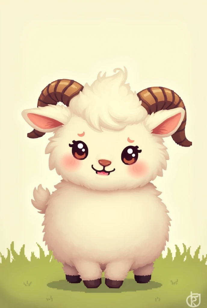 A cute pixel goat