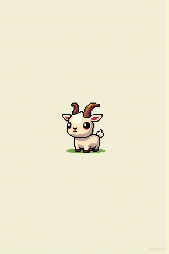 A cute pixel goat