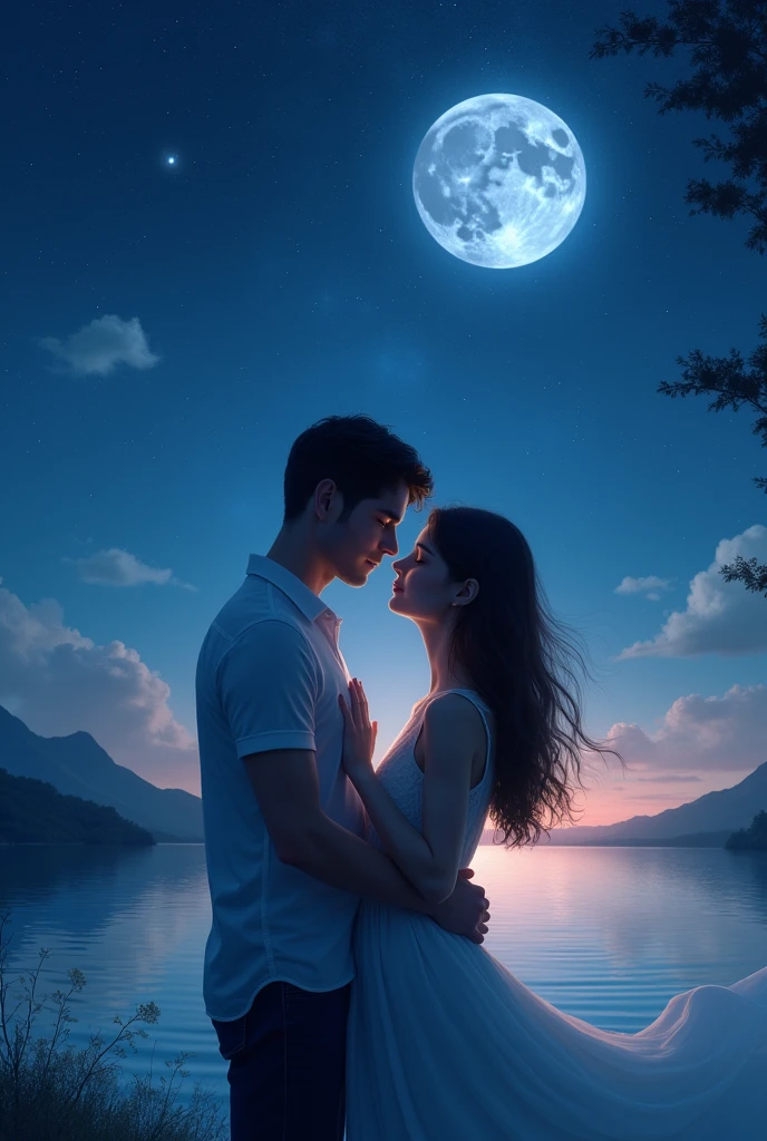 Man and his love at night