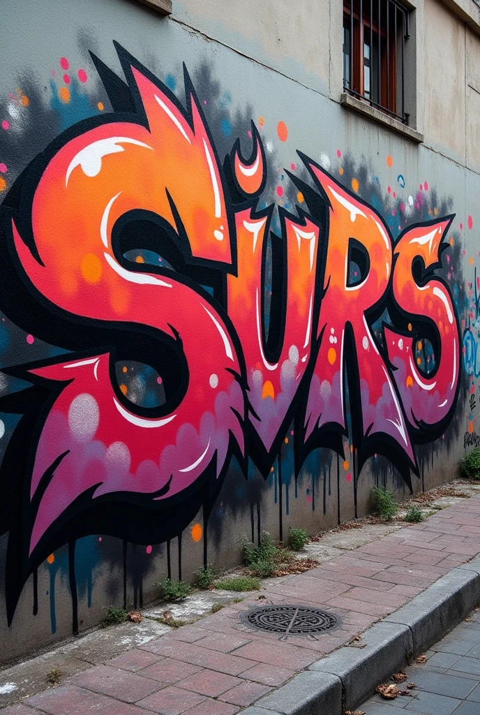 Bold "s" graffiti